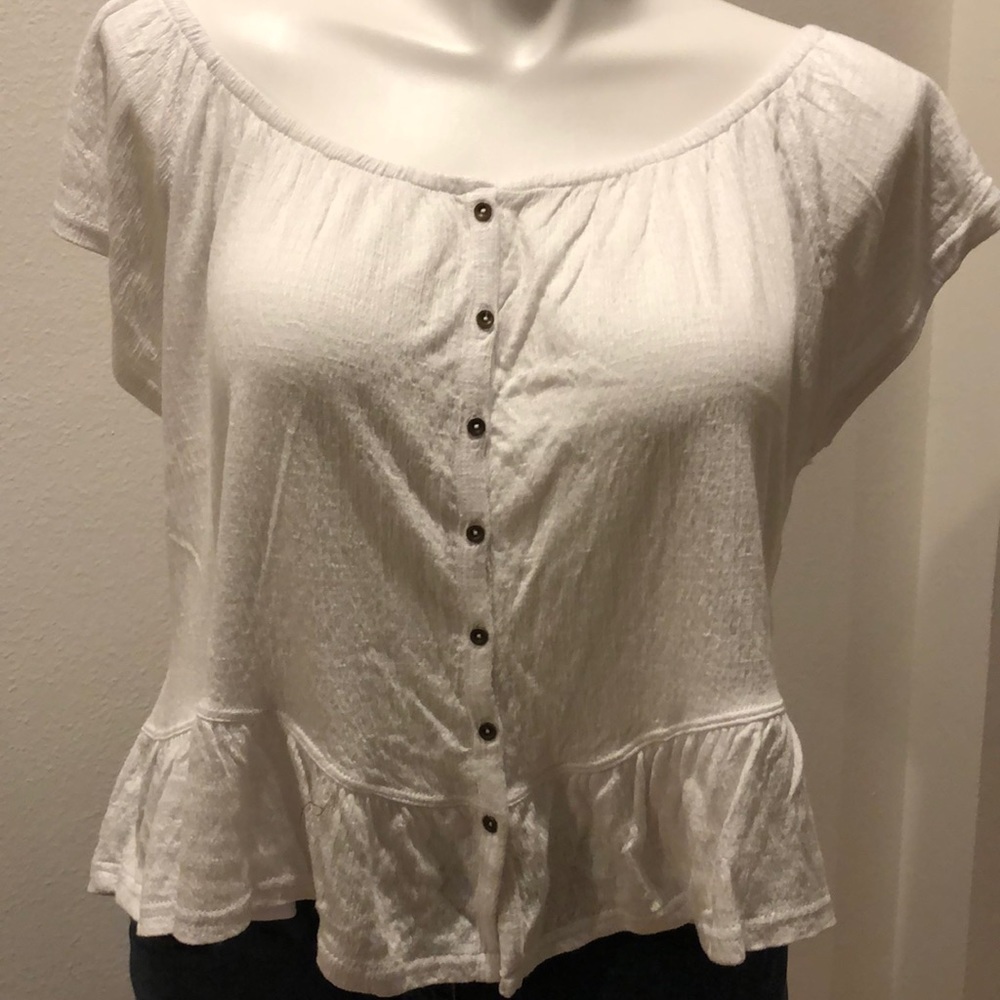 O’NEILL FARRAH SOLID TOP IN WHITE NWOT sz XL